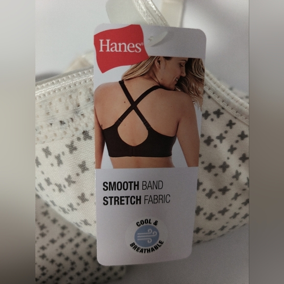 Hanes Wireless Patterned Bra / Size 2X - Picture 3 of 5